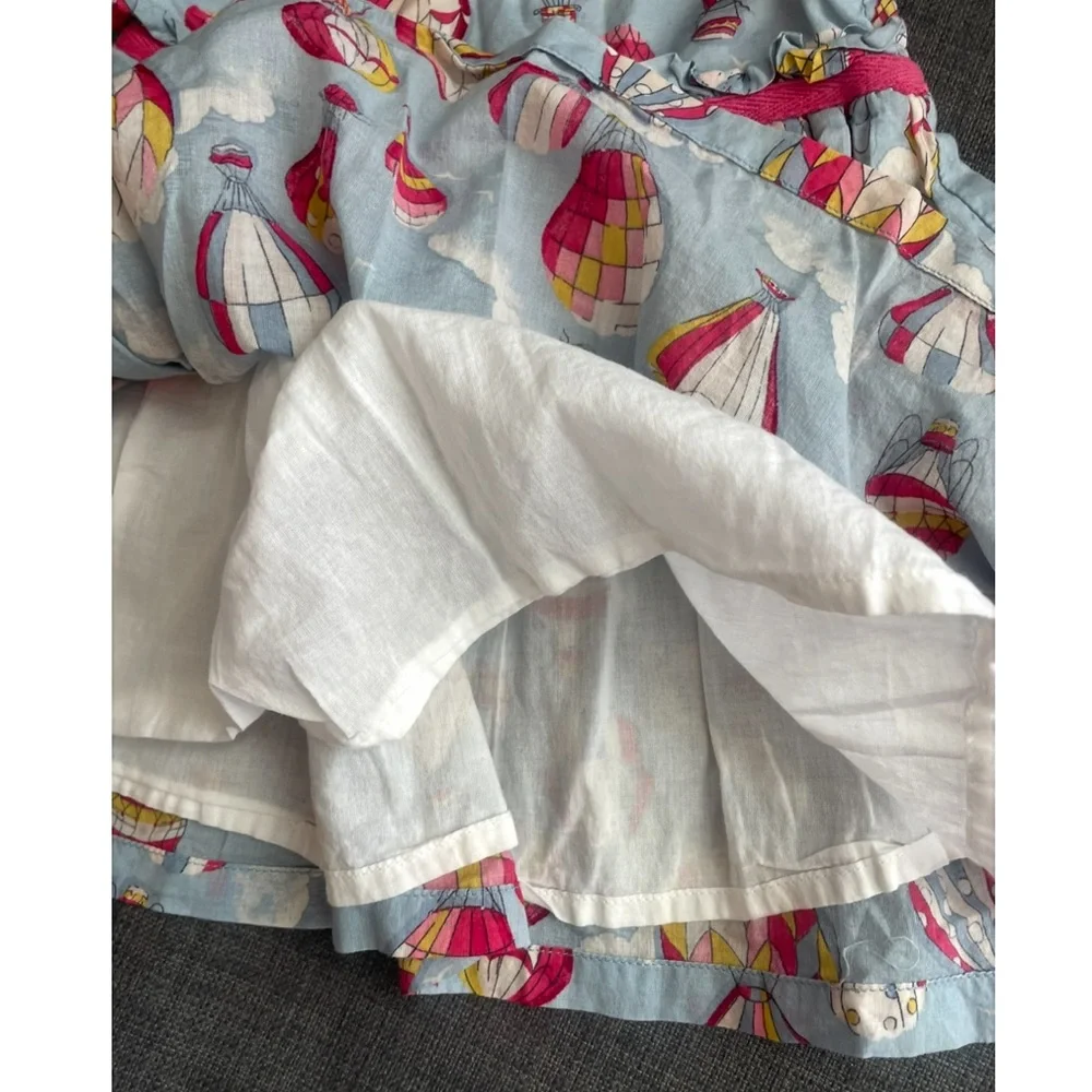 Baby Girl Hot Air Balloon Print Dress - Pink & Light Blue - Picture 3 of 6